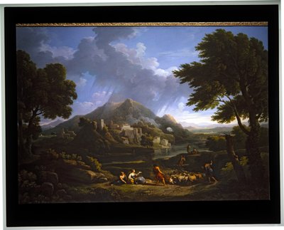 Landschap Een storm in de campagna door Jan Frans van (1662 1749) Bloemen
