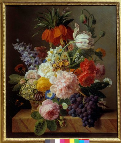 Bloemen en Fruit door Jan Frans van Dael