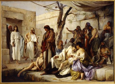 Het wonder bij de vijver van Bethesda door Jan Franzevich Cloginsky