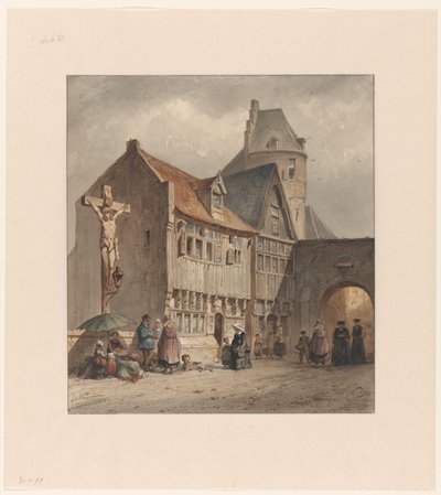 Straat te Antwerpen door Jan Gerard Smits
