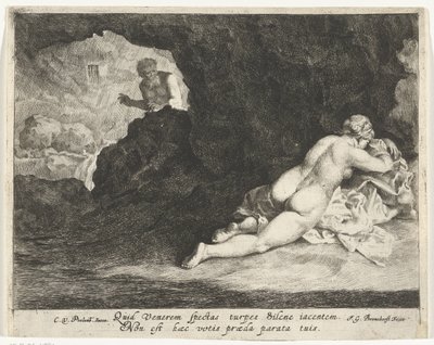 Jupiter als sater besluipt slapende Antiope door Jan Gerritsz. van Bronckhorst