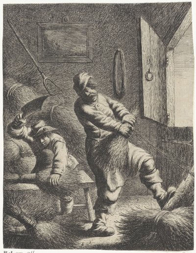 Bezembinder door Jan Gillisz. van Vliet