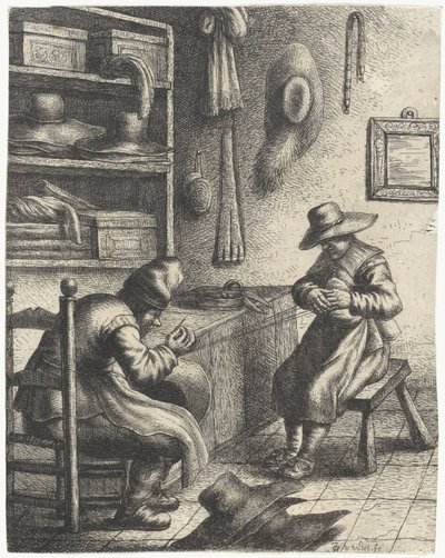 Hoedenmaker door Jan Gillisz. van Vliet