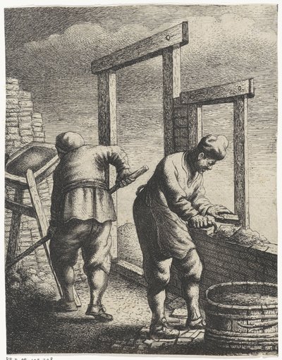 Metselaars (Beroepen) door Jan Gillisz. van Vliet