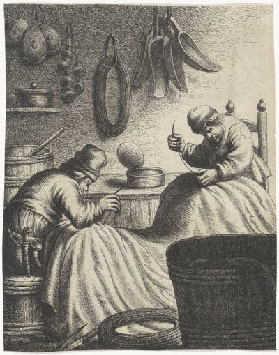 Zeilmakers door Jan Gillisz. van Vliet