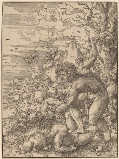 Kaïn Doodt Abel door Jan Gossaert