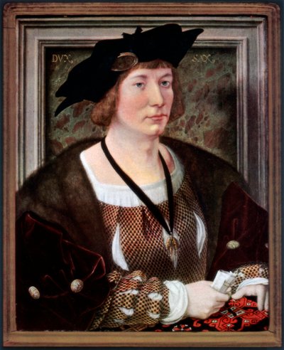 Portret van Hendrik III, Graaf van Nassau-Breda, ca. 1516-1517, 1927 door Jan Gossaert