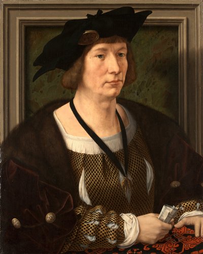 Portret van Hendrik III van Nassau-Breda 1483-1538 door Jan Gossaert