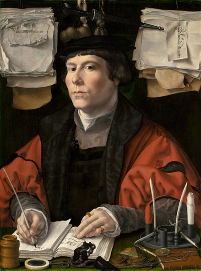 Portret van een man, mogelijk Jan Snoeck door Jan Gossaert