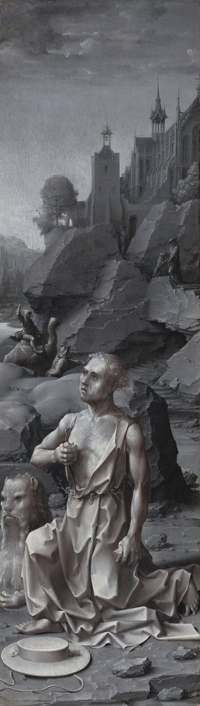 Sint Hiëronymus Boetvaardig door Jan Gossaert