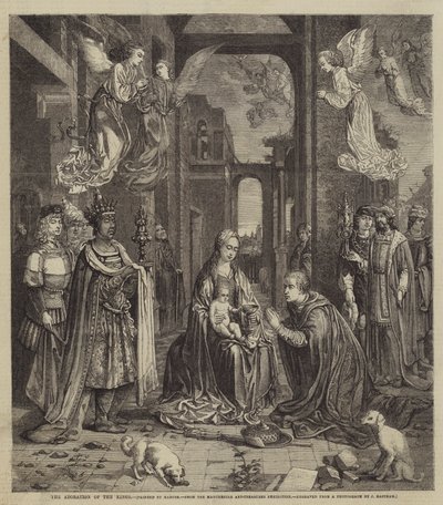 De aanbidding der koningen door Jan Gossaert
