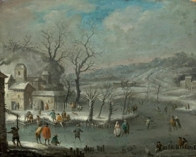 Hollands winterlandschap door Jan Griffier