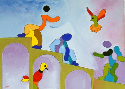 Opstijgen naar waar we vandaan kwamen, 2009 door Jan Groneberg