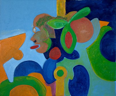 Zelfportret als een vliegend varken, 2009 door Jan Groneberg