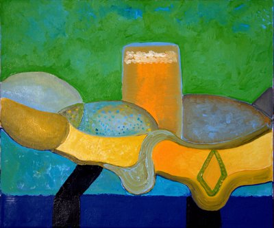 Stilleven met Bier en Vis, 2009 door Jan Groneberg