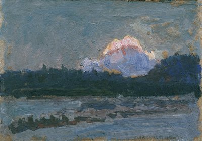 Avondrood Tatra door Jan Grzegorz Stanisławski
