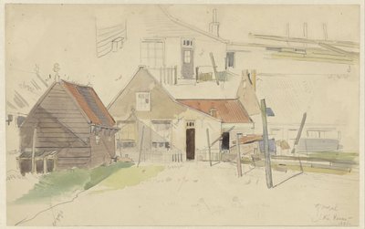 Studies van huizen in de Vinkenbuurt, Amsterdam door Jan H.L. Hanau