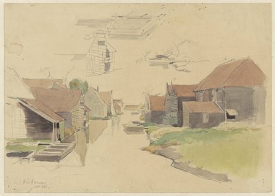 Studies van huizen in de Vinkenbuurt, Amsterdam door Jan H.L. Hanau