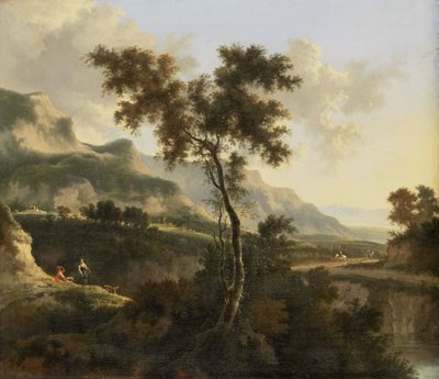 Bergachtig landschap door Jan Hackaert