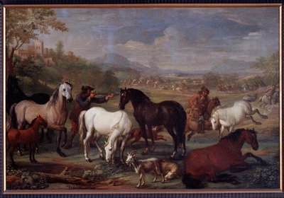 Landschappen met paarden door Jan Hamilton