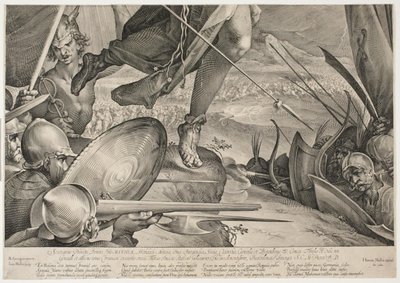 Bellona helpt het leger van de keizer bij een overwinning op de Turken door Jan Harmensz. Muller
