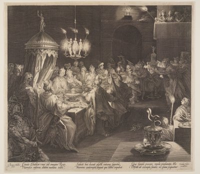 Het feest van Belsassar door Jan Harmensz. Muller