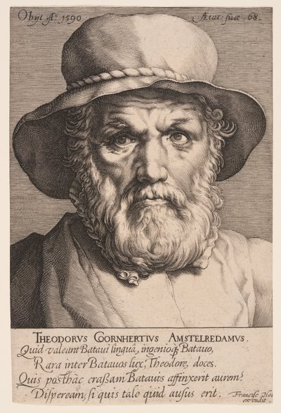 Dirck Volkertsz. Coornhert door Jan Harmensz. Muller