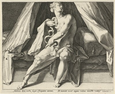 Dood van Cleopatra door Jan Harmensz. Muller