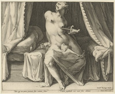 Dood van Lucretia door Jan Harmensz. Muller