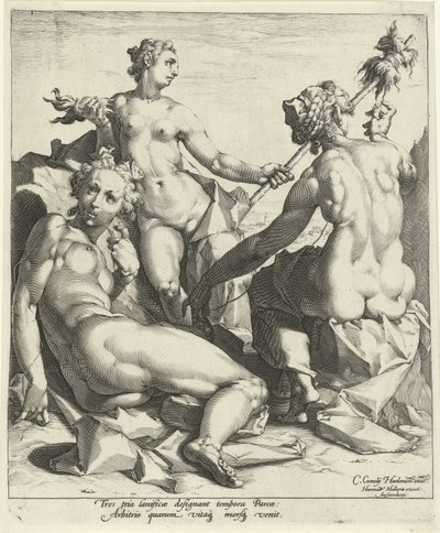 Drie schikgodinnen door Jan Harmensz. Muller