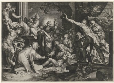 Opwekking van Lazarus door Jan Harmensz. Muller