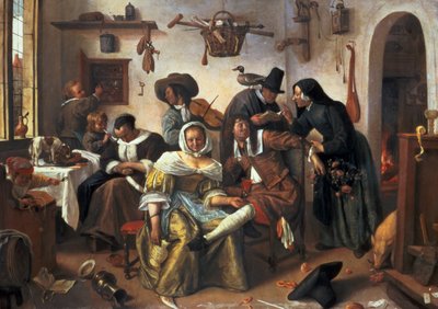 "Pas op voor luxe" door Jan Havicksz. Steen