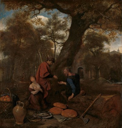 Erysichthon die zijn dochter verkoopt door Jan Havicksz. Steen