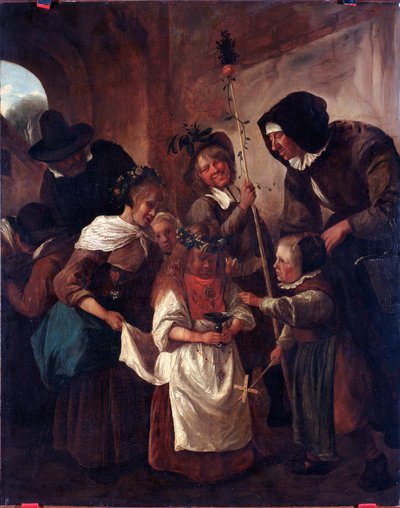 Bloemen Paasfeesten door Jan Havicksz. Steen