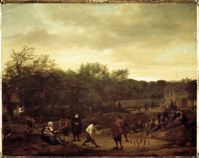 Boeren die Ballen Spelen in Nederland door Jan Havicksz. Steen