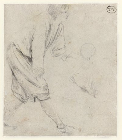 Studie van een man die kegels speelt door Jan Havicksz. Steen
