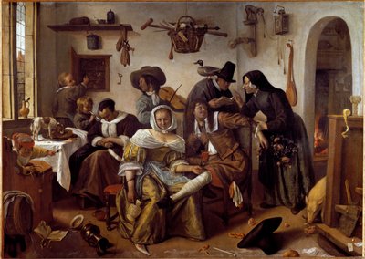 De wereld staat op zijn kop of de wandaden van lust door Jan Havicksz. Steen