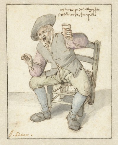 Zingende boer door Jan Havicksz. Steen
