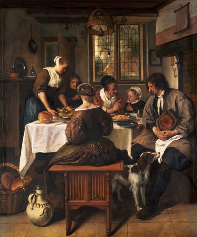 Gebed voor de Maaltijd door Jan Havickszoon Steen