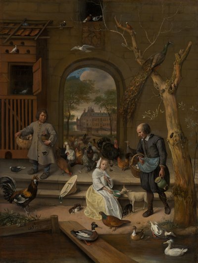 Portret van Jacoba Maria van Wassenaer (1654-1683), Bekend als De Pluimveehof door Jan Havickszoon Steen