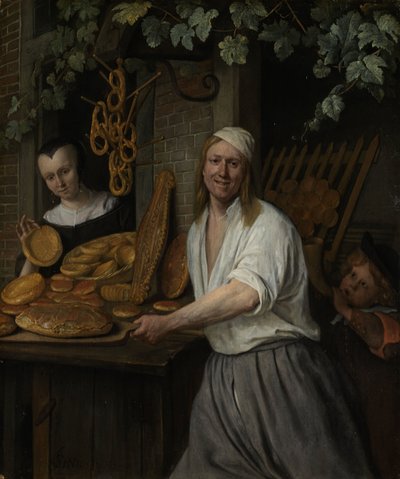 De Bakker Arent Oostwaard en zijn Vrouw Catherina Keizerswaard, 1658 door Jan Havickszoon Steen