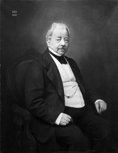 Portret van Archibald Jan van de Poll (1800-1870) door Jan Hendrik Maschaupt