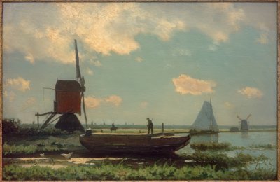 Polderlandschap door Jan Hendrik Weissenbruch