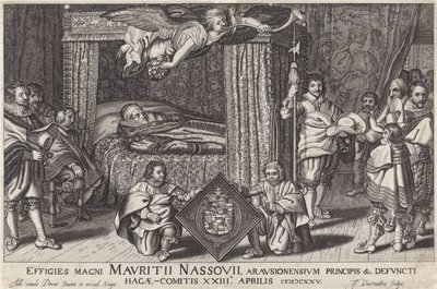 Paradebed van Prins Maurits, 1625 door Jan Hendriksz. Verstraelen