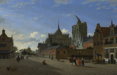 Een uitzicht in Keulen door Jan Heyden van der