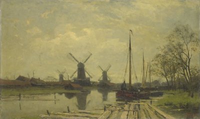 Waterweg bij de Baarsjes, Amsterdam door Jan Hillebrand Wijsmuller