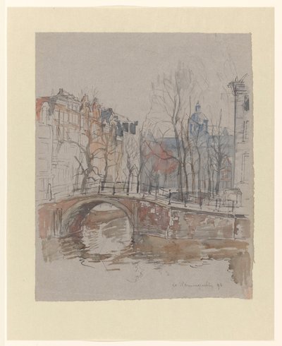 De Warmoesgracht door Jan Hoynck van Papendrecht