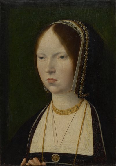 Een Vrouw, traditioneel geïdentificeerd als Isabella I van Castilië, c.1492-97 door Jan II Provost