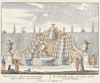 Fontein in de tuin van Paleis Het Loo, 1694-97 door Jan I van Call