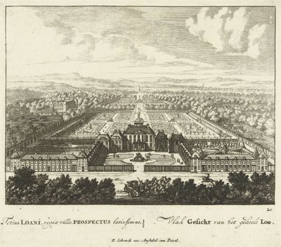 Uitzicht op Paleis Het Loo, 1694-97 door Jan I van Call